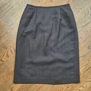 Le Suit Petite 6P black suit skirt pencil